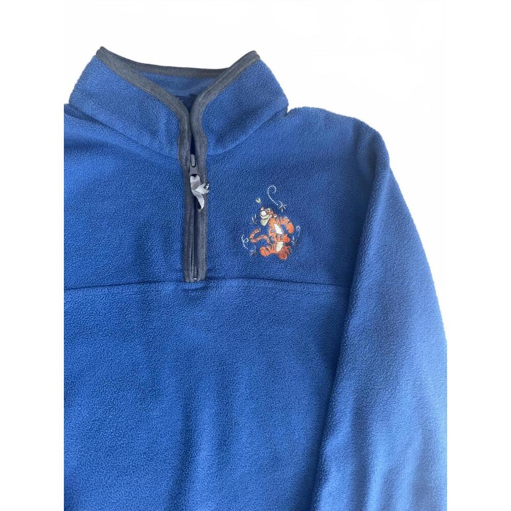 Vintage 1990s Disney Winnie the Pooh Tigger Quarter Zip Fleece Womens Sz Large